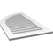 Ekena Millwork Quarter Round Top Left Surface Mount PVC Gable Vent w/ 3-1/2"W x 1"P Standard Frame, 24"W x 42"H GVPQL24X4201SN - alternate 3